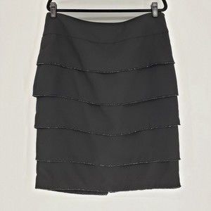 Nipon Boutique Tiered Beaded Pencil Skirt - 12